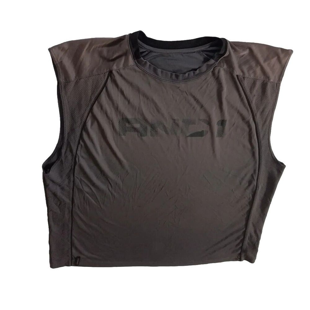 AND1 Men's Active Stretch Basketball XL Jersey Tank Tops‎ Purple Brown Vented